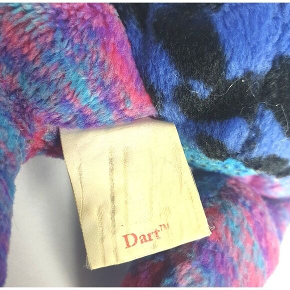 VTG Ty Beanie Baby Dart Frog Plush 8" Toy 2000 Retired Blue Purple Nov 22 DOB - Picture 6 of 8